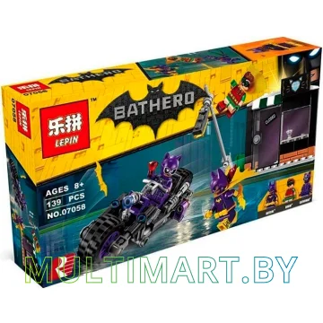 Конструктор Lepin 07058 Погоня за Женщиной-кошкой (139 деталей)